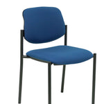 Silla fija Villalgordo bali azul marino chasis negro
