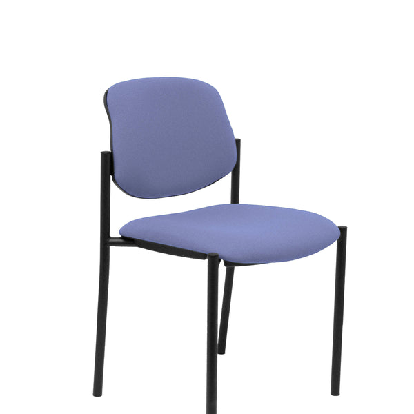 Silla fija Villalgordo bali azul claro chasis negro
