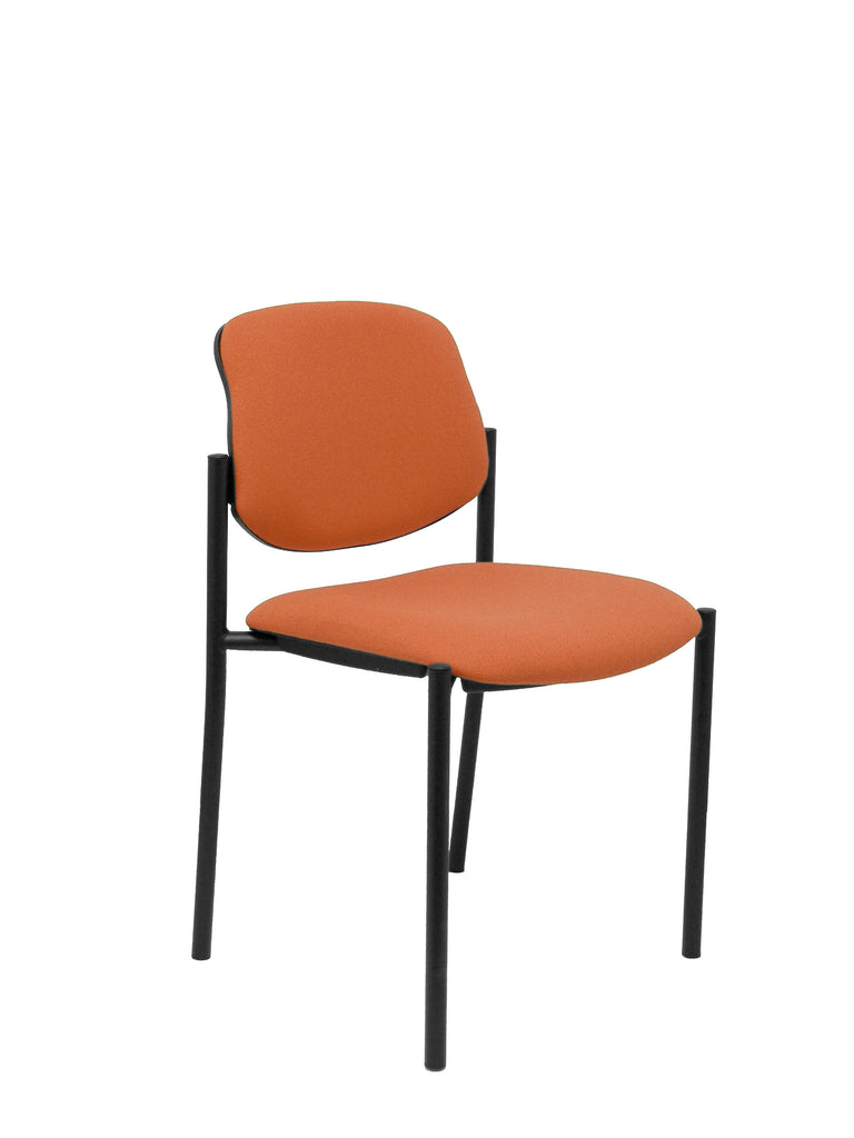 Silla fija Villalgordo bali marrn chasis negro