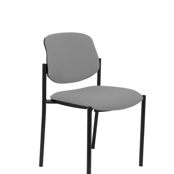 Silla fija Villalgordo bali gris chasis negro