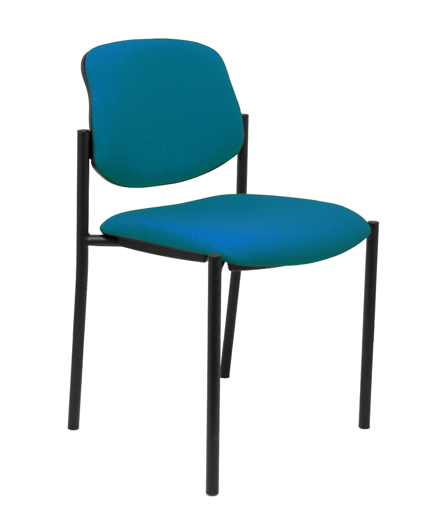 Silla fija Villalgordo bali verde petrleo chasis negro