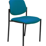 Silla fija Villalgordo bali verde petrleo chasis negro