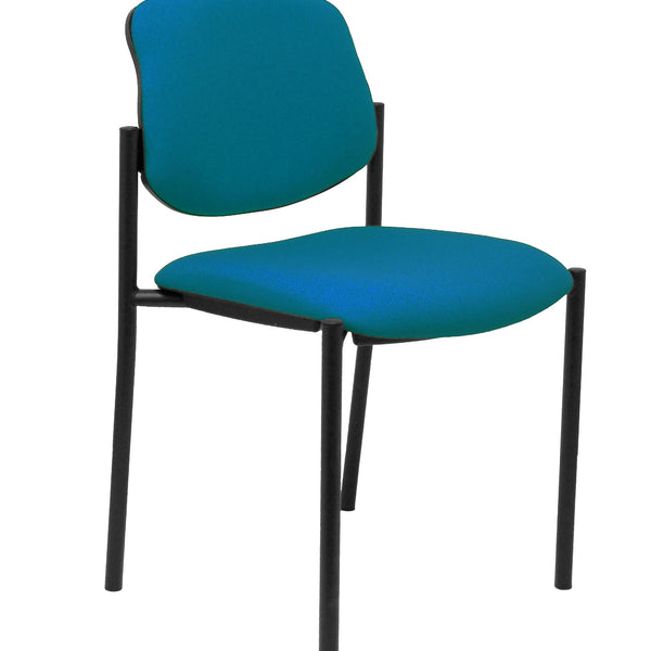 Silla fija Villalgordo bali verde petrleo chasis negro