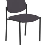 Silla fija Villalgordo bali gris oscuro chasis negro