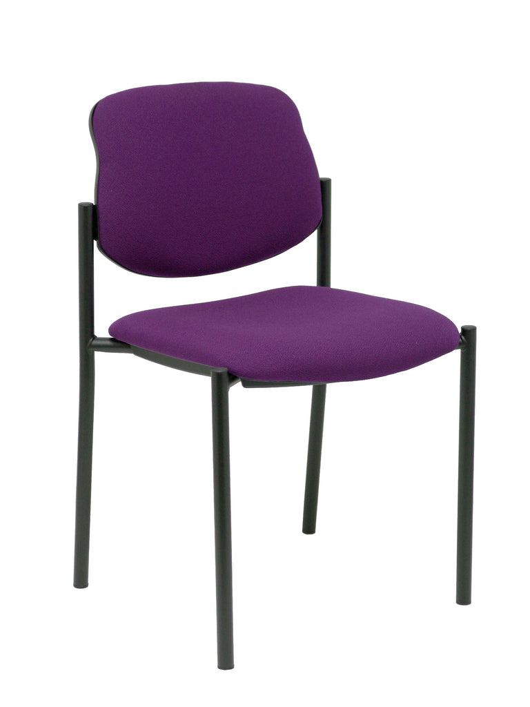 Silla fija Villalgordo bali morado chasis negro