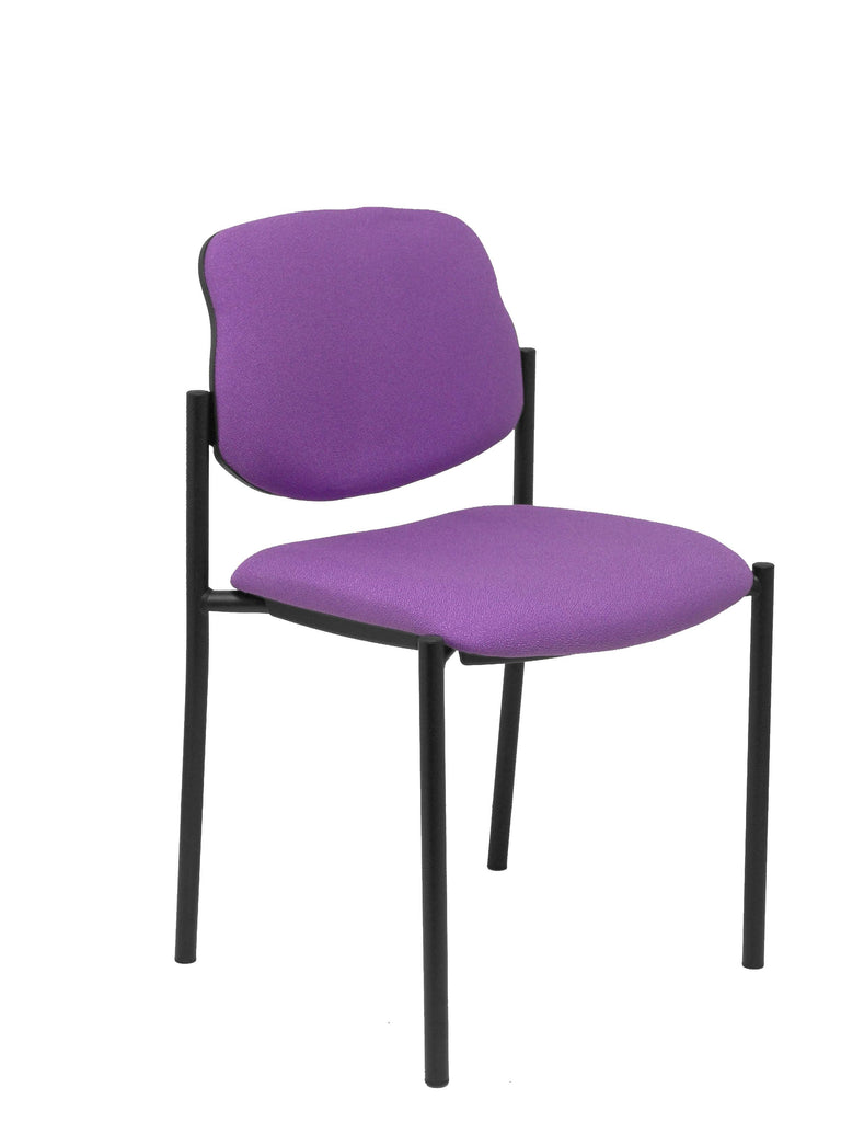 Silla fija Villalgordo bali lila chasis negro