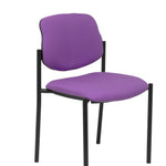 Silla fija Villalgordo bali lila chasis negro