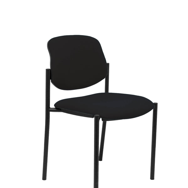 Silla fija Villalgordo bali negro chasis negro