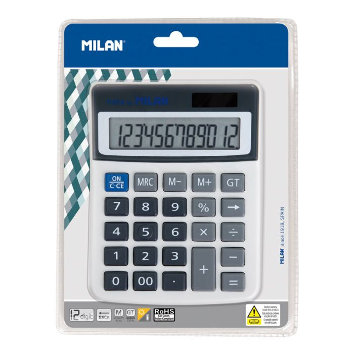 40925BL calculadora Escritorio Calculadora bsica Negro  Gris  Blanco