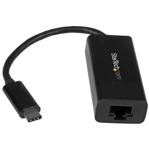 Adaptador de Red Ethernet Gigabit USB-C - Negro - Compatible con Thunderbolt 3 - Adaptador Externo USB Tipo C a Ethernet RJ45 - LAN - Windows y Mac