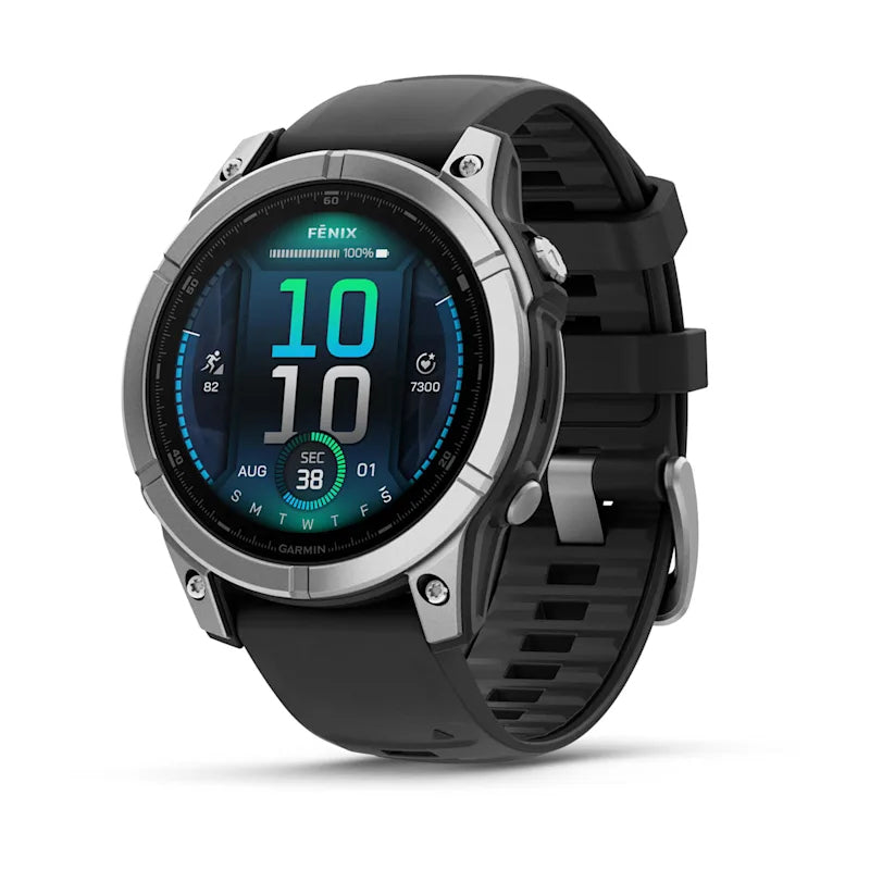 Fenix E 3 3 cm (1.3") AMOLED 47 mm Digital 416 x 416 Pixeles Pantalla tctil Acero inoxidable Wifi GPS (satlite)