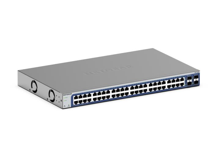 GS748T Gestionado L2/L3/L4 Gigabit Ethernet (10/100/1000) Negro  Gris