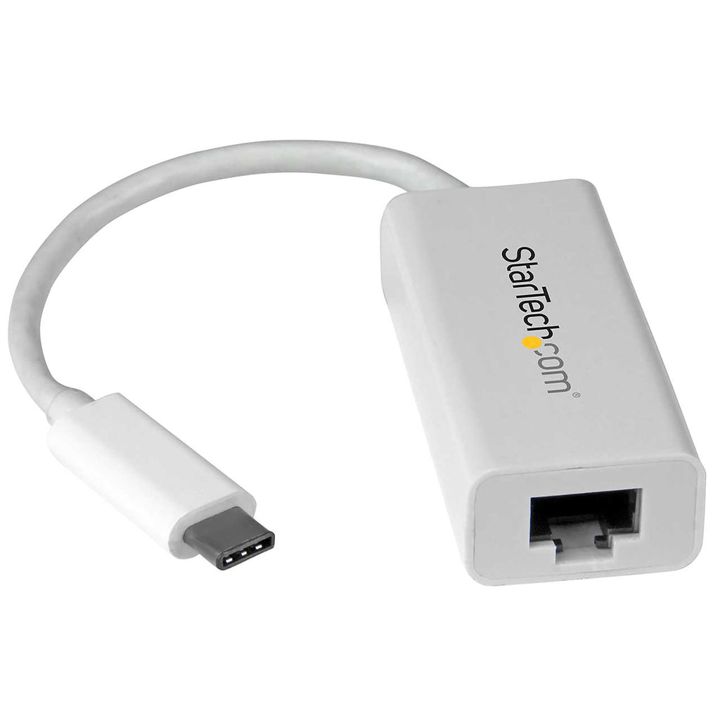 Adaptador de Red Ethernet Gigabit USB-C - Blanco - Compatible con Puertos Thunderbolt 3 - Windows y Mac - Adaptador de Red LAN Externo USB Tipo C a RJ45