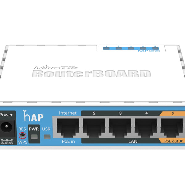 hAP Blanco Energa sobre Ethernet (PoE)