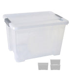 CAJA ALMA. ARCHIVO 2000 C/TAPA 20L 28X40X26CM TRAN
