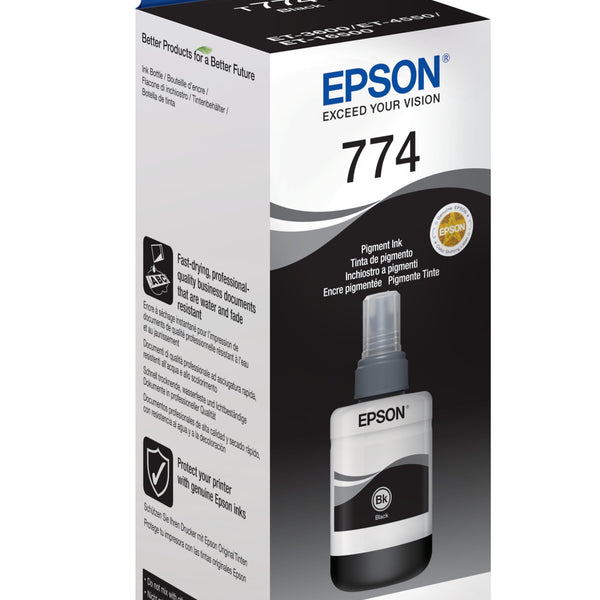 774 Botella de tinta negra de pigmento EcoTank