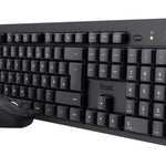 TKM-360 teclado Ratn incluido Oficina RF inalmbrico QWERTY Espaol Negro