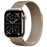 Apple Watch Series 11 GPS + Cellular 42mm Titanio Oro y Correa Milanese Loop Dorado