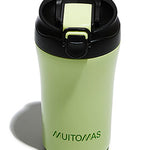 WBOTTLETH350GN taza de viaje 350 ml Negro  Verde Acero inoxidable