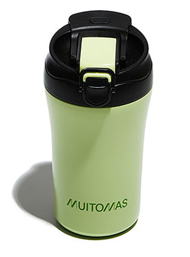 WBOTTLETH350GN taza de viaje 350 ml Negro  Verde Acero inoxidable