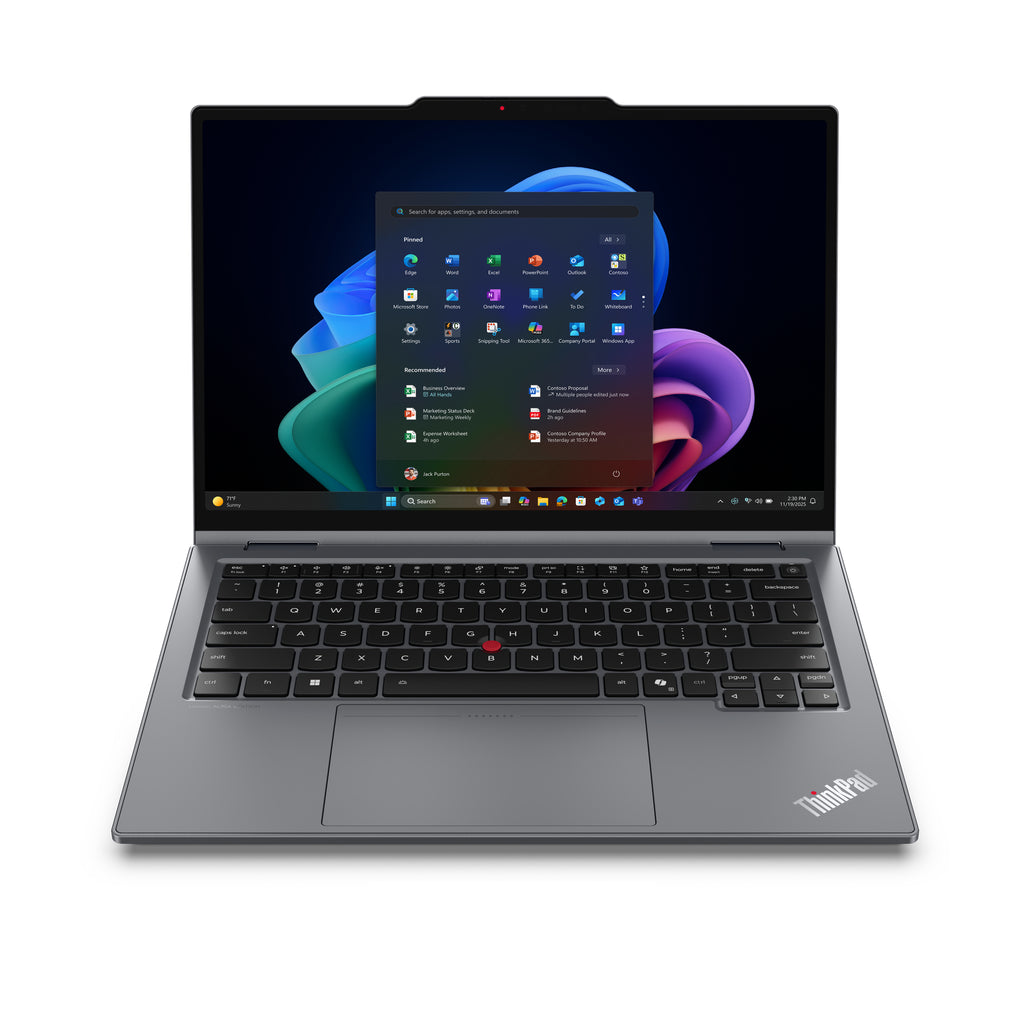 ThinkPad X1 2-in-1 Gen 11 Aura Edition Copilot+ PC Intel Core Ultra 5 325 Hbrido (2-en-1) 35 6 cm (14") Pantalla tctil WUXGA 32 GB LPDDR5x-SDRAM 512 GB SSD Wi-Fi 7 (802.11be) Windows 11 Pro Espaol Gris