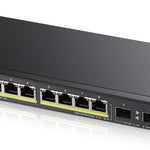 GS1900-10HP Gestionado L2 Gigabit Ethernet (10/100/1000) Energa sobre Ethernet (PoE) 1U Negro