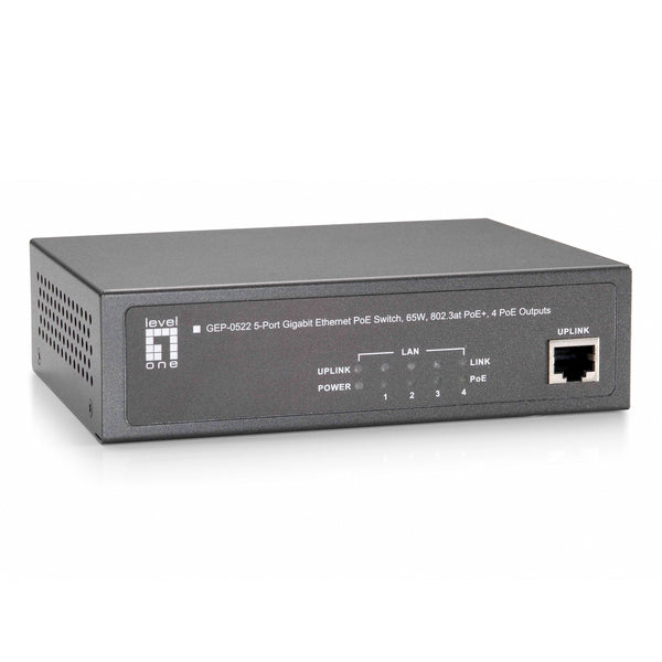 GEP-0522 switch Gigabit Ethernet (10/100/1000) Energa sobre Ethernet (PoE) Gris