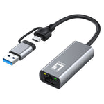 USB-0423 adaptador y tarjeta de red Ethernet 2500 Mbit/s