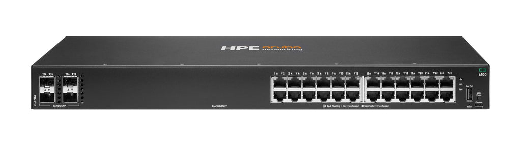 Aruba Networking CX 6100 24G 4SFP+ Switch