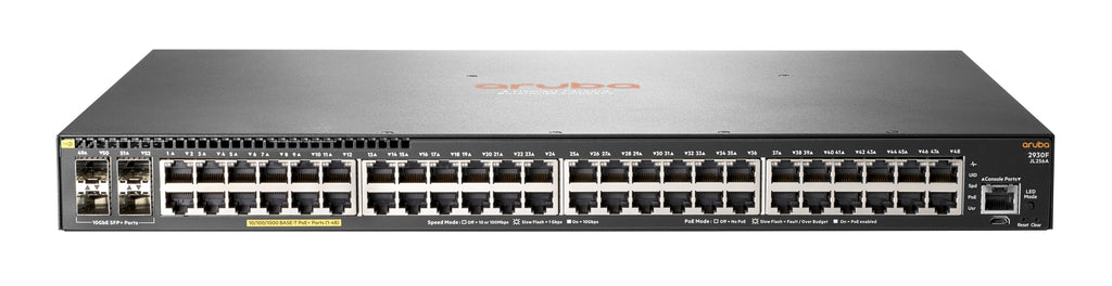Aruba 2930F 48G PoE+ 4SFP+ Gestionado L3 Gigabit Ethernet (10/100/1000) Energa sobre Ethernet (PoE) 1U Gris