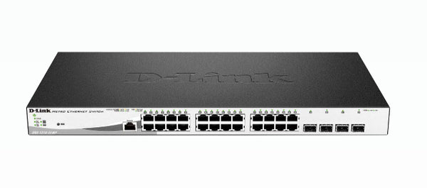 DGS-1210-28MP switch Gestionado L2 Gigabit Ethernet (10/100/1000) Energa sobre Ethernet (PoE) 1U Negro  Gris