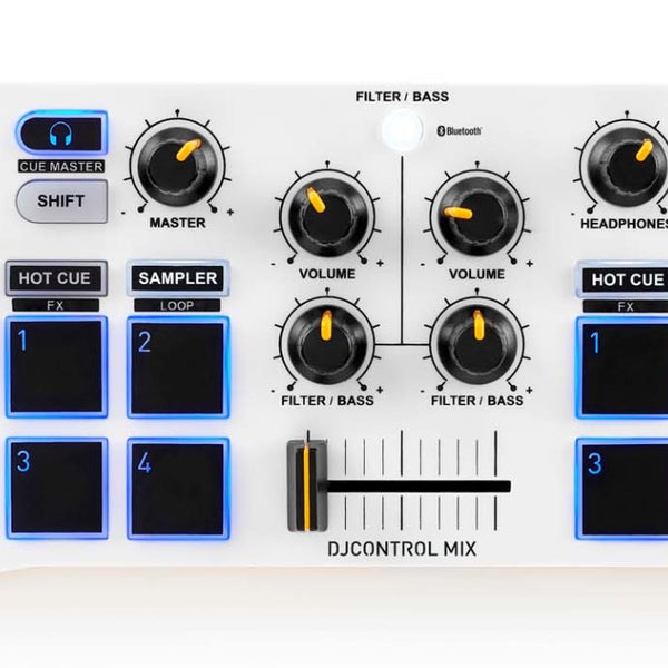 4780921 controlador dj 2 canales Negro  Blanco  Amarillo