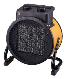TI-20 calefactor elctrico Interior Negro  Amarillo 2000 W Ventilador elctrico