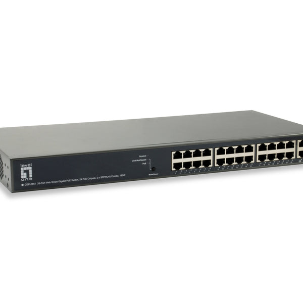 GEP-2651 switch Gestionado L3 Gigabit Ethernet (10/100/1000) Energa sobre Ethernet (PoE) Negro