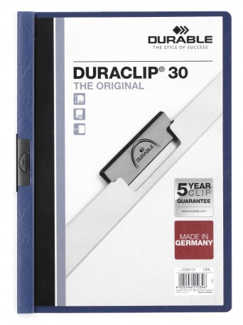 Duraclip 30 archivador PVC Azul  Transparente