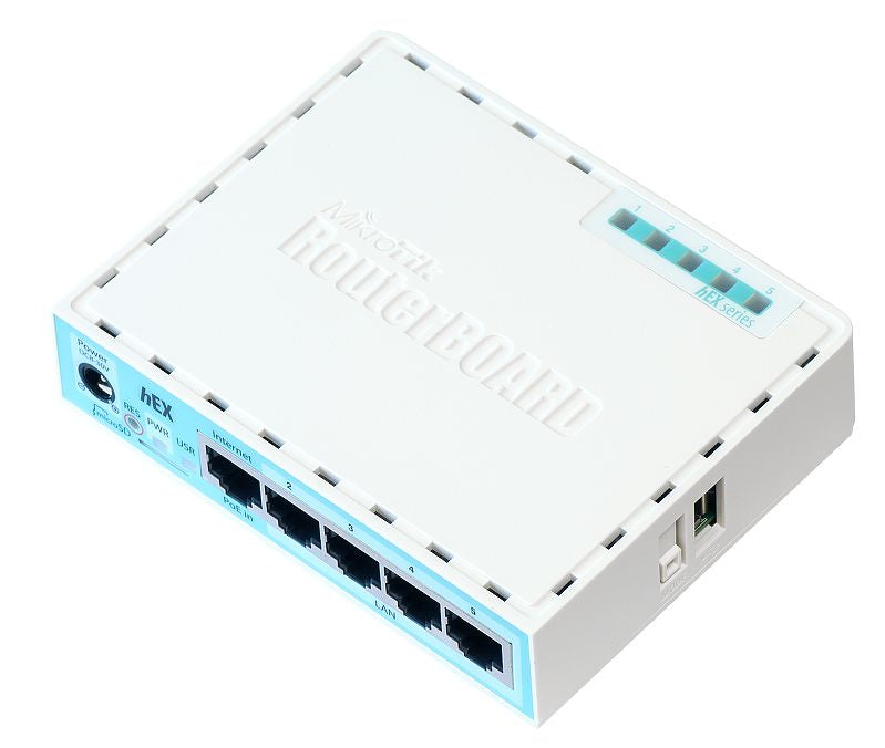 RB750GR3 router Gigabit Ethernet Turquesa  Blanco