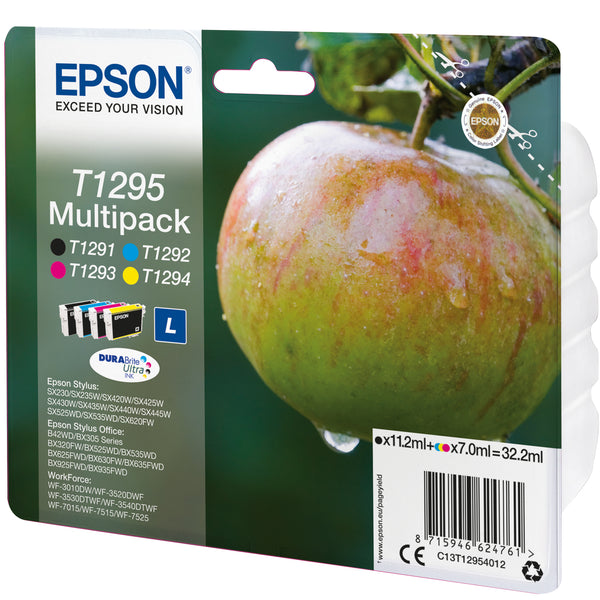 Apple Tinta multipack 4 colores T1295 DURABrite Ultra Manzana