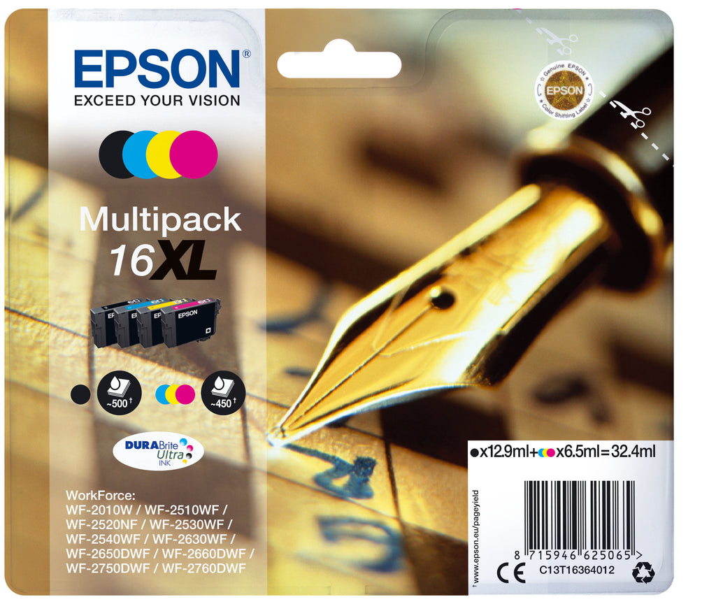 Pen and crossword Multipack 4-colours 16XL DURABrite Ultra Ink