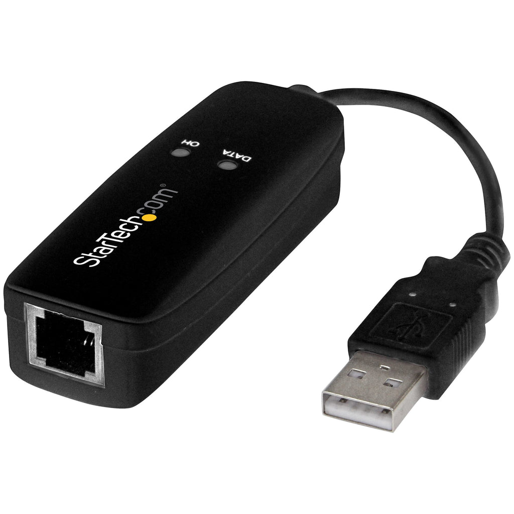 Fax Mdem USB 2.0 Externo de 56K V.92 Basado en Hardware - Con Velocidades de Transferencia de Hasta 56Kbps (datos) 14 4Kbps(Fax) - Dongle para Ordenador  Porttil  CMS  POS