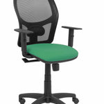 Silla Alocn malla negra asiento bali verde brazos regulables