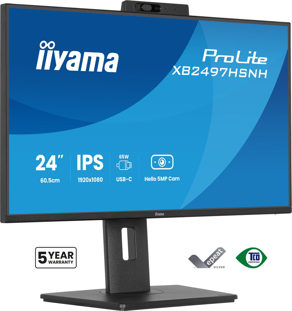 ProLite XB2497HSNH-B1 24IN IPS LCD 4MS 1920X1080 350CD/M2 HDMI/DP/USB 2 pantalla para PC 60 5 cm (23.8") 1920 x 1080 Pixeles Full HD Negro