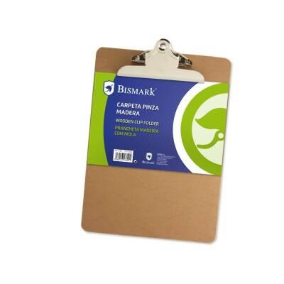BISMARK CARPETA FOLIO 23X31 3 CM CON PINZA Y BASE MADERA