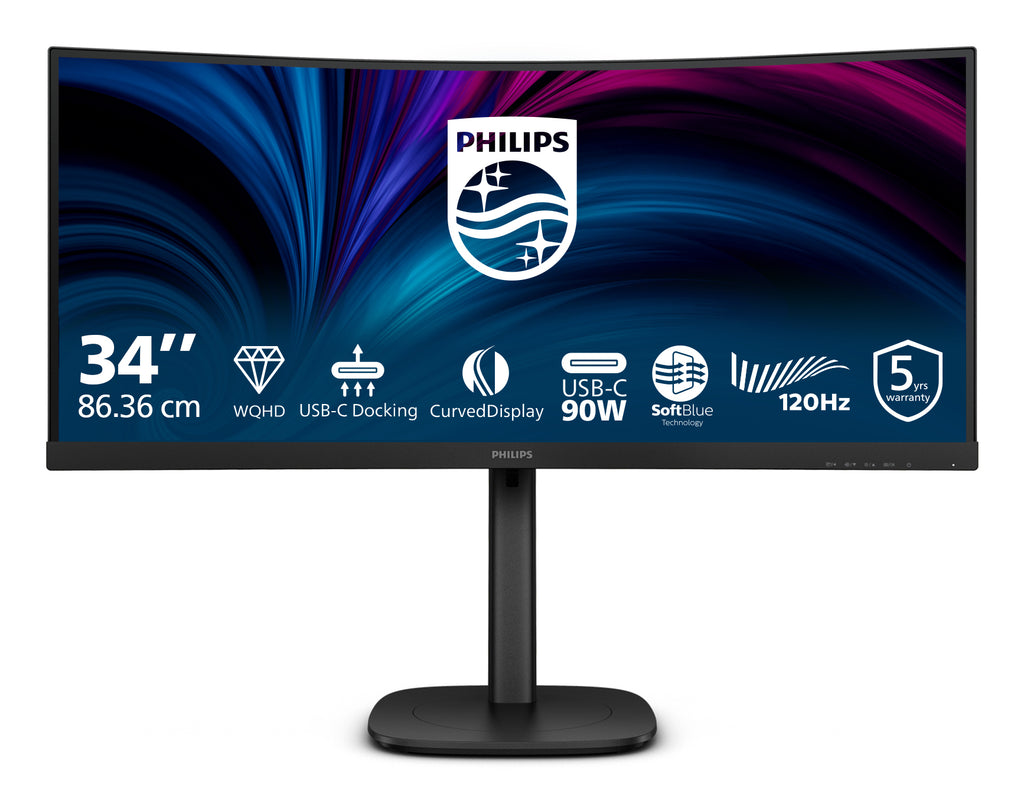 3000 series 34B2U3600C/00 pantalla para PC 86 4 cm (34") 3440 x 1440 Pixeles Wide Quad HD LCD Negro