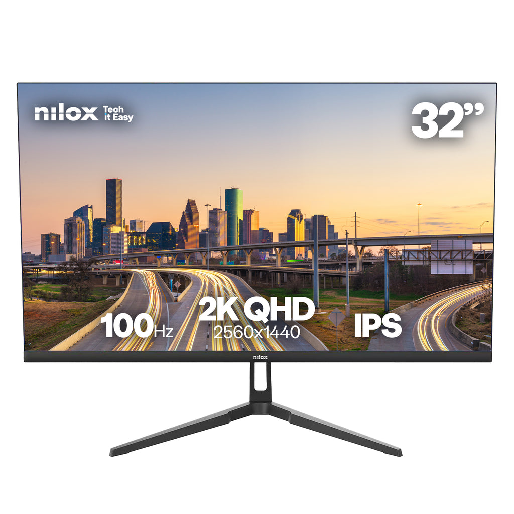 MONITOR 32 IPS 100 HZ HDMI Y DP pantalla para PC 81 3 cm (32") 2560 x 1440 Pixeles Quad HD LCD Negro