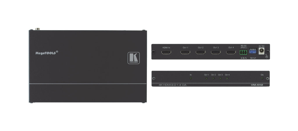 VM-4H2 amplificador de lnea de video Negro