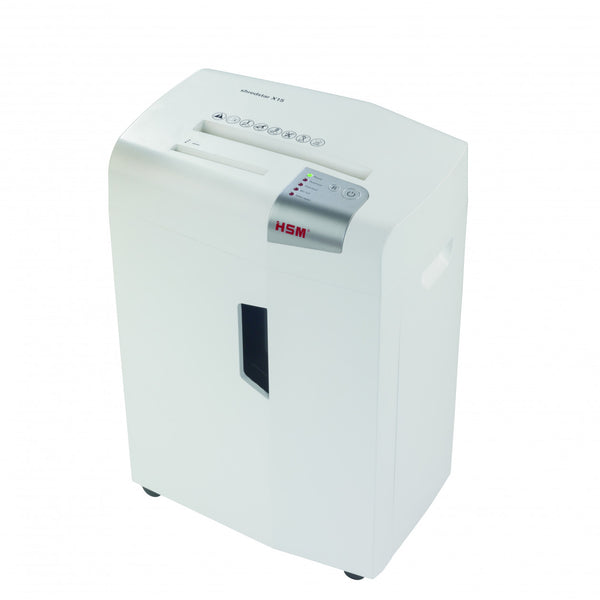 X15 triturador de papel Corte en partculas 57 dB 23 cm Plata  Blanco