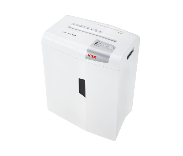 X10 triturador de papel Corte en partculas 58 dB 22 cm Plata  Blanco