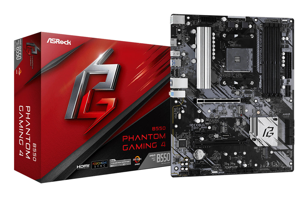 B550 Phantom Gaming 4 AMD B550 Zcalo AM4 ATX