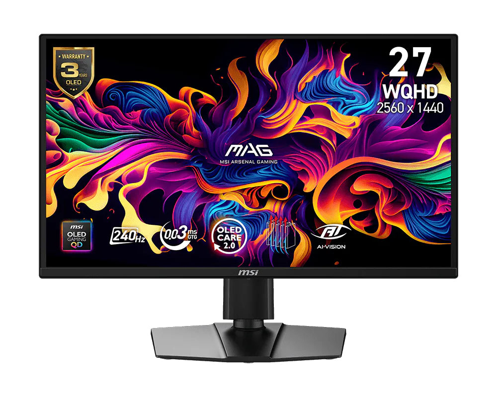 MAG 272QP QD-OLED X24 pantalla para PC 67 3 cm (26.5") 2560 x 1440 Pixeles Wide Quad HD Negro