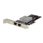 Tarjeta PCIe de Red con 2 Puertos 10G - NIC PCI Express 10GBASE-T & NBASE-T con Chipset Intel-X550AT 10/5/2 5/1GbE - Adaptador de Red Ethernet LAN Multi Gigabit